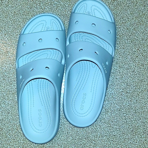 Crocs slide sandals Stone Color Men's 8 Women's 10 - Picture 1 of 4